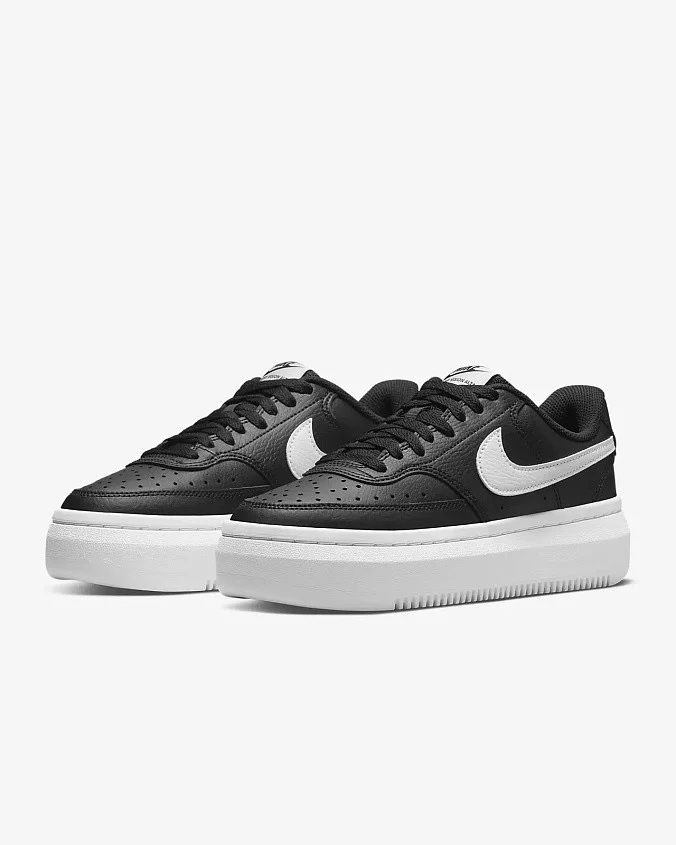 Кроссовки женские Nike Court Vision Alta Leather Black/White